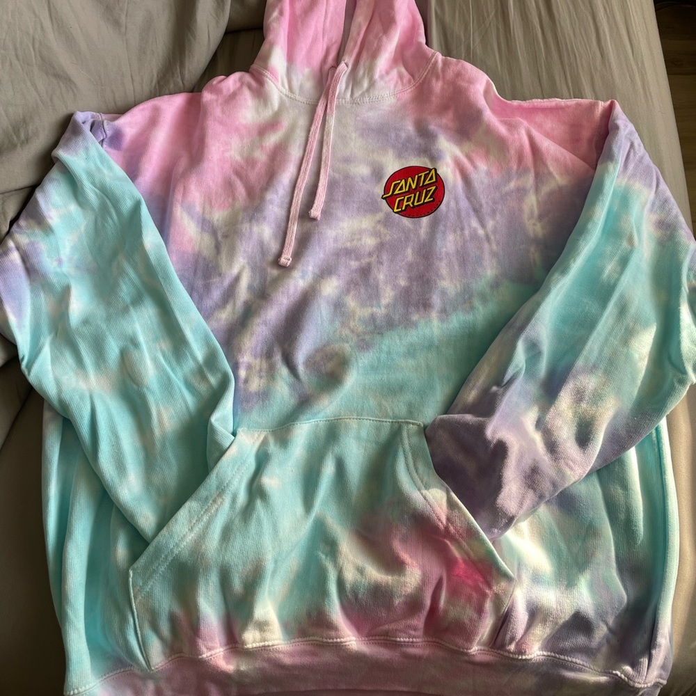 Santa Cruz tie dye sweatshirt